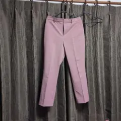 くすみピンク スマートアンクルパンツ（2WAYストレッチ・スリムテーパード