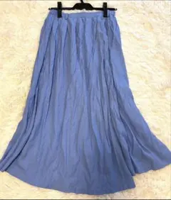 アルファベッツアルファベット スカート ロング ブルー フリーサイズ