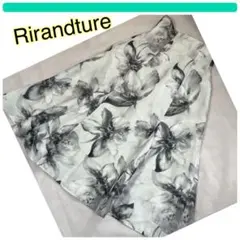 Rirandture 花柄 フレア ロングスカート
