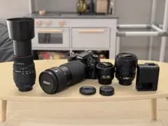 Nikon D7100 単焦点、標準、望遠、f2.8通し、レンズ4本
