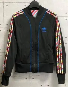 古着 00s adidas リバーシブルブルゾン 刺繍トレフォイルロゴ