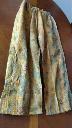 ポキプシー　シルク　刺子パンツ　新品
