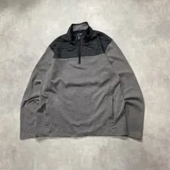 ジ*ー様 USA古着 エディーバウアー　ハーフジップ　ナイロン✖️スウェット　異