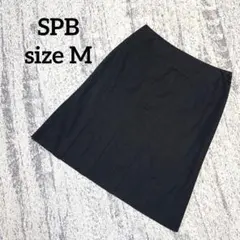 【エスピービー】プリーツスカート 膝丈 黒 M ブラック カジュアル SPBのサムネイル