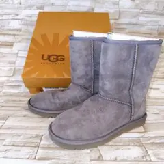 UGG ダブルクラシック ムートン US7 24.0cm グレー 5825