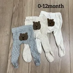 【難あり】babyGap くまさんタイツ 3点セット 0-12month