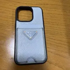 PRADA iPhoneケース ブラック サフィアレザー 14、15Pro - メルカリ