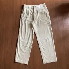 UNIQLOメンズ　アイボリー コーデュロイ スラックス