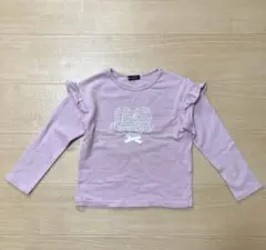 べべ BEBE ラベンダー　パープル　120 トレーナー　長袖　Tシャツ　女の子のサムネイル