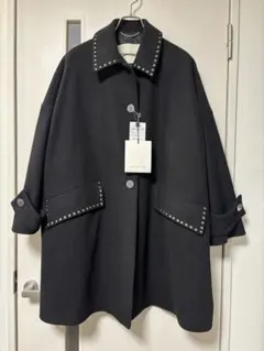 新品★MACKINTOSH HUMBIE ウール　コート　スタッズ　6 ブラックのサムネイル