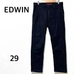 エドウィン ストレートデニム ジーパン　ジーンズ　メンズ　ブラック　ストレッチ