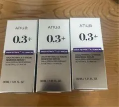 anua 0.3+ レチノール・ナイアシン美容液 3本セット