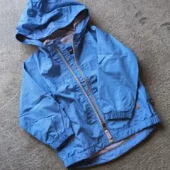 95cm GAP キッズ ウィンドブレーカー ブルー チェック柄のサムネイル