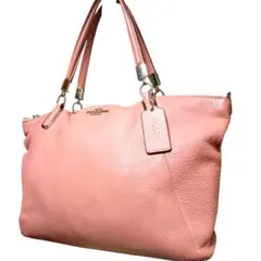 COACH コーチ サッチェル 2WAY ハンドバッグ ピンク レザー　本革