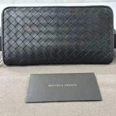 新品同様‼️ 現行　ボッテガヴェネタ　長財布　イントレチャート　ラウンドファスナー