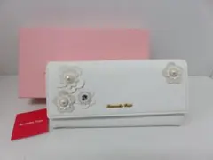 SAMANTHAVEGA サマンサヴェガ 長財布 未使用品 パールモチーフ 白