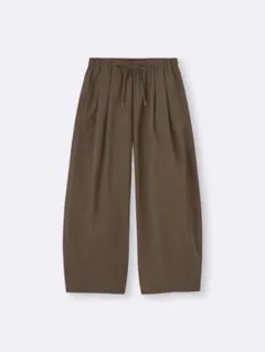 GU ジーユー バレルアンクルパンツ ブラウン バレルパンツ