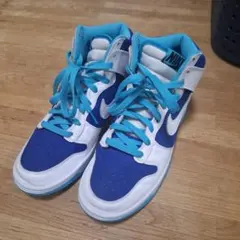 Nike 青白 ハイカットスニーカー　ナイキ　バイユー　NIKE byYou