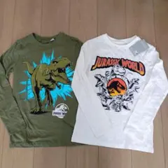 Ｈ&М　ジュラシックワールド　ロンT 134/140　　2枚セット