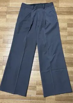 HARE ワイドフレアパンツ　チャコールグレー　M