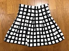 EMODA 白黒チェック フレアスカート