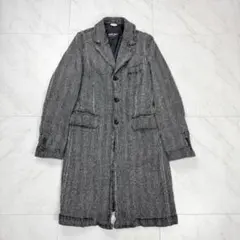 【美品】コムデギャルソン オム Deux ポリエステル縮絨 ピーコート おまけ付き】コムデギャルソンオムドゥ ウール縮絨ピーコート