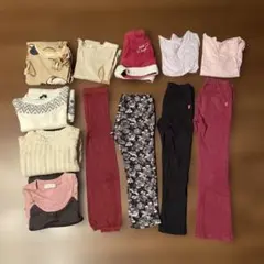 120サイズ　子供服　女の子　まとめ　秋冬