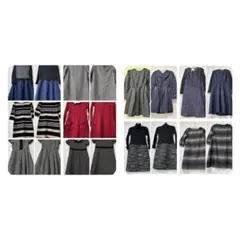 レディースワンピース10着まとめ売り　新品〜試着のみの美品のみ　M〜L相当