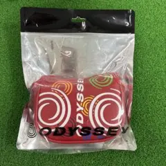 ODYSSEY パター用ヘッドカバー 赤