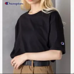 【新品】Champion チャンピオンTシャツコットン無地ブラックM