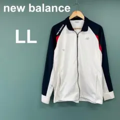 New Balance ジャージ ホワイト ネイビー LL スポーツのサムネイル