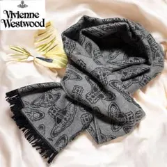 ヴィヴィアンウエストウッド☆マフラー ストール マルチカラー オーブ フリンジ