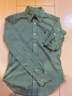 Polo Ralph Lauren 長袖 ストライプシャツ グリーンのサムネイル