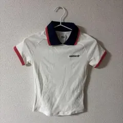 adidas トレフォイル ポロシャツ 半袖 白 XS