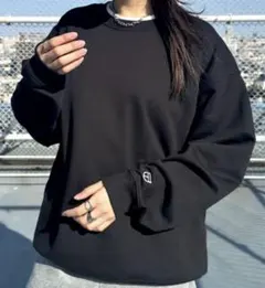 【新品】ニュートラル　スウェット　ブラック　XL 黒　トレーナー　裏毛　裏パイル