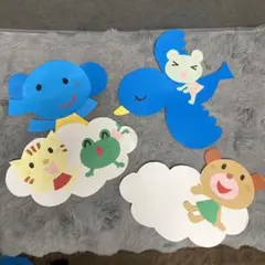 ハンドメイドクラフト　　お昼寝アート壁面飾り　おめでとう誕生日入園入学卒園卒業