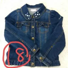キッズ　女の子　130  メゾピアノ　デニム　ジージャン