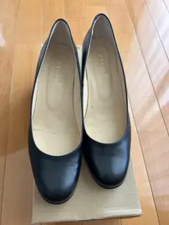 【未使用】REGAL ブラック プレーンパンプス24㎝