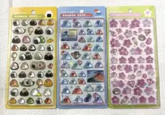 ボンボンドロップシール クーリア おにぎり 富士山 桜 日本 和風 3点 ①