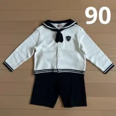 ミキハウス MIKI HOUSE セーラーセットアップ　フォーマル　90cm