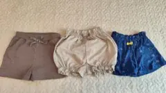 女の子 ショートパンツ 3枚セット 90cm まとめ売り