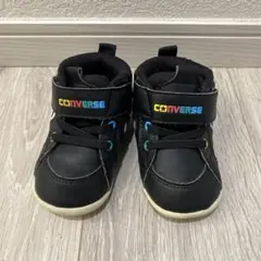 CONVERSE ブラック ハイカット ベビーシューズ　13cm