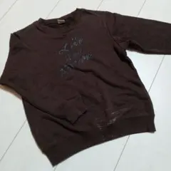 【130】devirock ダークブラウン トレーナー 130