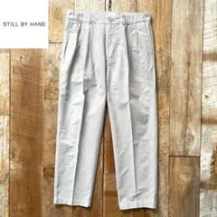 【極美品】STILL BY HAND 4タック イージー スラックスパンツ 46のサムネイル