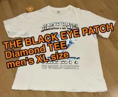 【人気ブランド】ブラックアイパッチ ダイヤモンドTシャツ 白XL フロントダイヤ