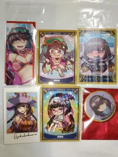 Fate FGO 刑部姫 最終再臨展 カード ポートレイト 水着 缶バッジ