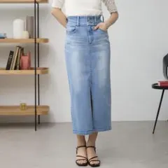 AZUL BY MOUSSY AZUL DENIM ハイウエストスカート