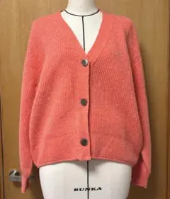 【美品】GU カーディガン XL オレンジ