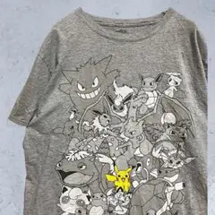BKRY キャラ Tシャツ 古着 ポケモン ピカチュウ アニメ ゲーム 初代