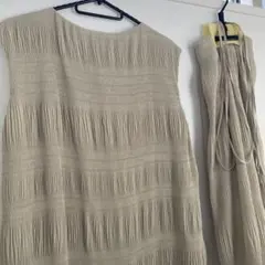 mila owen イエロー　ロングスカート　セットアップ